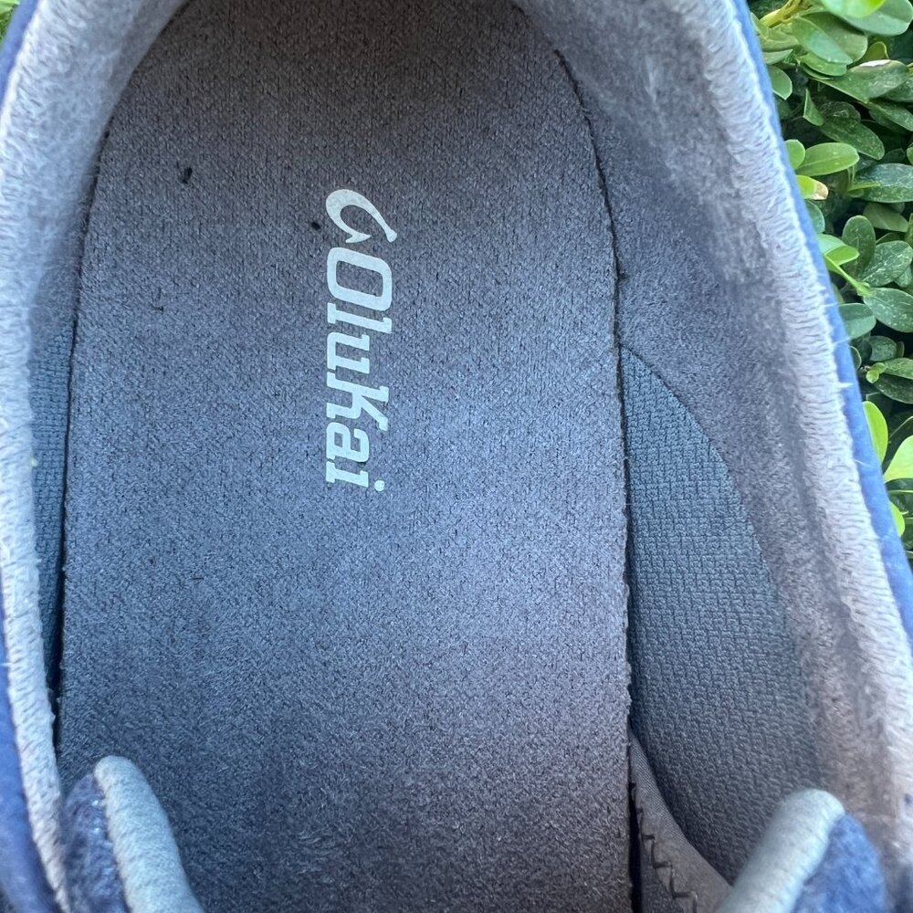 New - Olukai Puliki - Mens Blue Depth Vintage Indigo Sneakers - Size 14 - Picture 5 of 8